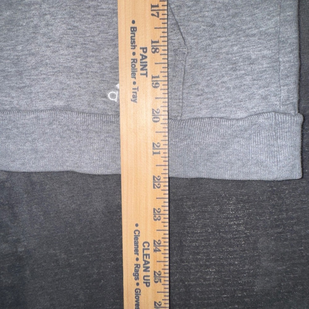 Kids Large Adidas Pullover Hoodie Gray Excellent Fleece Graphic Sweatshirt - Picture 5 of 7